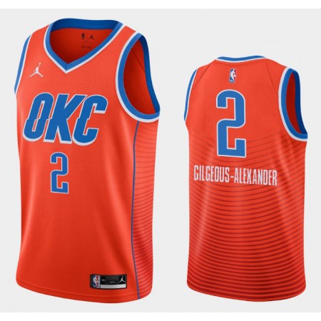 NBA Mænd Trøje Oklahoma City Thunder Shai Gilgeous-Alexander 2 2020-21 Jordan Brand Statement Edition Swingman